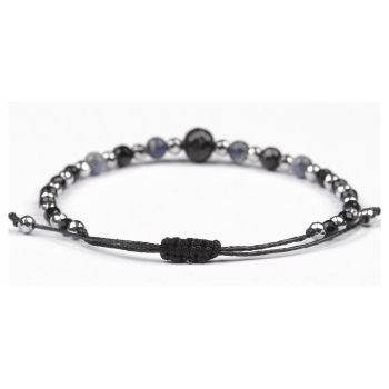 Bransoletka celebrytka czarny TURMALIN SODALIT HEMATYT ochrona i piękno